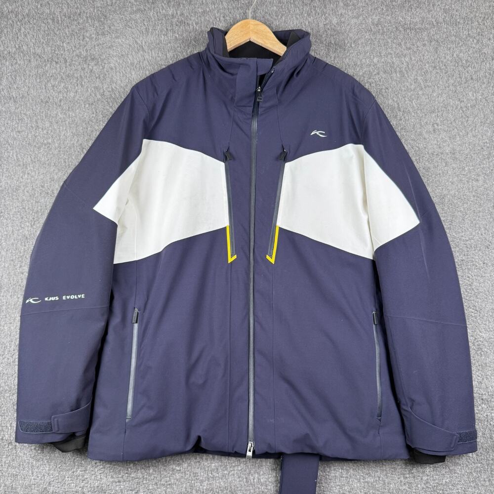 KJUS Evolve Ski Jacket Mens XXL Blue Padded Gorp iLoad Outdoors No Hood MS15-I02